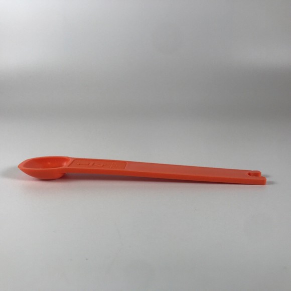Tupperware Measuring Spoon Replacement 1/4 Tsp Orange #1267-1 Vintage - Picture 4 of 6